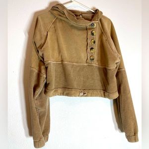 Free People Hoodie (S) Tan